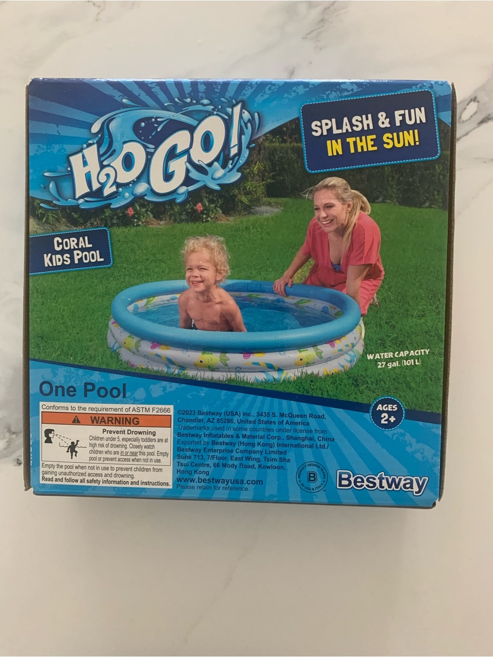 H2O GO! Kids Pool - Blue Coral